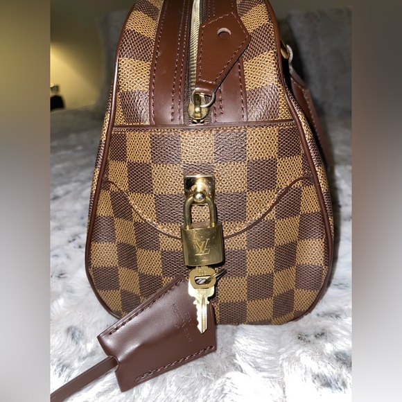 Authentic Louis Vuitton Duomo Damier Ebene Check Canvas Hobo Tote - Picture 7 of 10